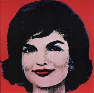 Oil abstract Painting - Jackie by Warhol,Andy