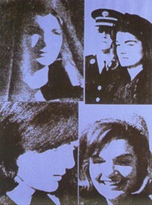 Oil Painting - Jackie x 4 by Warhol,Andy
