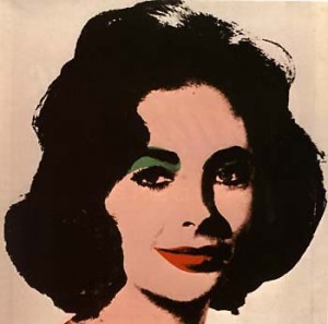 Oil abstract Painting - LIZ by Warhol,Andy