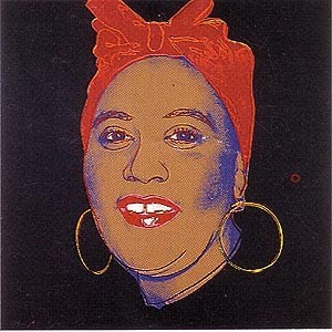 Oil abstract Painting - Mammy Black by Warhol,Andy