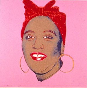 Oil abstract Painting - Mammy Pink by Warhol,Andy