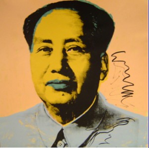 Oil abstract Painting - Mao 1972 by Warhol,Andy