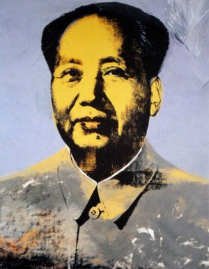 Oil Abstract Painting - Mao 1973 by Warhol,Andy