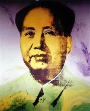 Oil abstract Painting - Mao Tse-tung 1973 by Warhol,Andy