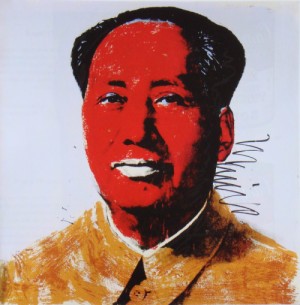 Oil abstract expressionism Painting - Mao Tse-tung (6) by Warhol,Andy