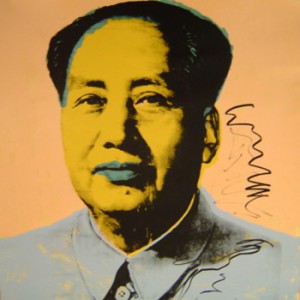 Oil abstract Painting - Mao by Warhol,Andy