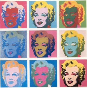 Oil abstract Painting - Marilyn by Warhol,Andy