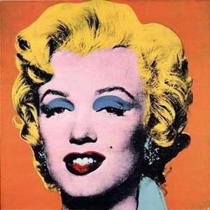 Oil abstract Painting - Marilyn Orange by Warhol,Andy