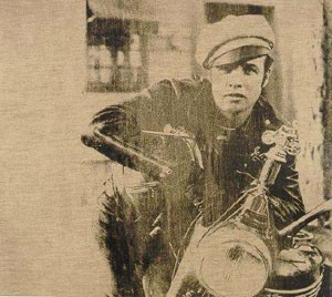 Oil abstract Painting - Marlon by Warhol,Andy