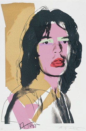 Oil abstract Painting - Mick Jagger(1) 1975 by Warhol,Andy