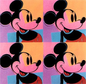 Oil abstract Painting - Mickey by Warhol,Andy