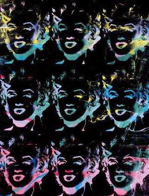 Oil abstract Painting - Nine Marilyns by Warhol,Andy