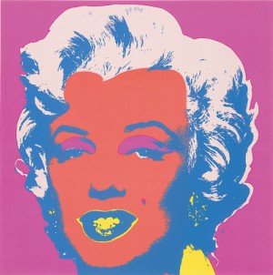 Oil abstract Painting - No 1 from Marilyn Monroe (Marilyn) 1970 by Warhol,Andy