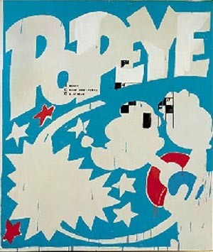 Oil Abstract Painting - POPEYE by Warhol,Andy