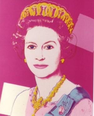 Oil abstract expressionism Painting - Queen Elizabeth II by Warhol,Andy