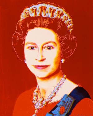 Oil abstract expressionism Painting - Queen Elizabeth II by Warhol,Andy