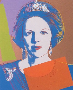 Oil abstract Painting - Reigning Queens, 1985 by Warhol,Andy