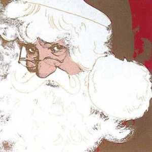 Oil abstract Painting - Santa Claus, 1981 by Warhol,Andy