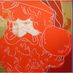 Oil abstract Painting - Santa Claus by Warhol,Andy