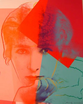 Oil abstract Painting - Sara Bernhardt 1980 by Warhol,Andy