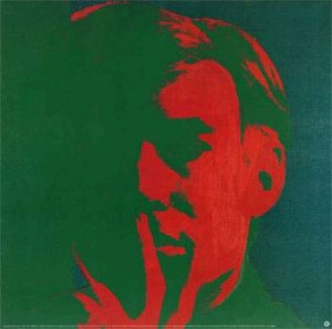 Oil portrait Painting - Self Portrait, 1966-67 by Warhol,Andy