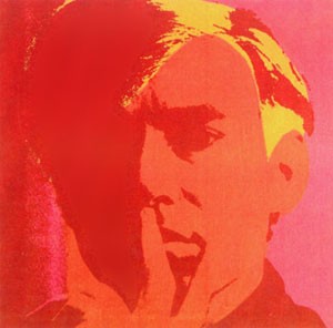 Oil abstract Painting - Self Portrait by Warhol,Andy