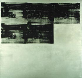 Oil abstract Painting - Silver Disaster, 1963 by Warhol,Andy