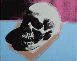 Oil abstract Painting - Skull, 1976 by Warhol,Andy