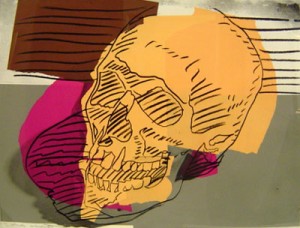 Oil abstract Painting - Skulls 1976 by Warhol,Andy