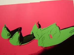 Oil abstract Painting - Space Fruit. Pears 1979 by Warhol,Andy