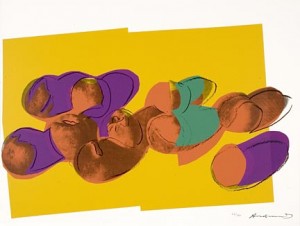 Oil abstract expressionism Painting - Space Fruit, Still Lifes  (Peaches) by Warhol,Andy