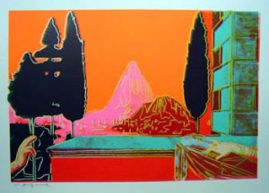 Oil abstract Painting - The Annunciation I 1984 by Warhol,Andy