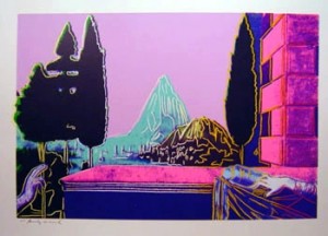 Oil abstract Painting - The Annunciation II 1984 by Warhol,Andy