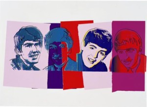 Oil abstract Painting - The Beatles, 1980 by Warhol,Andy