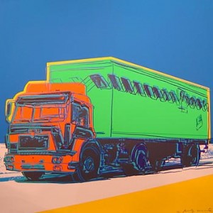 Oil abstract expressionism Painting - Truck II by Warhol,Andy
