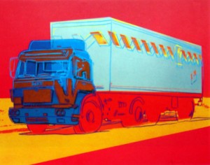 Oil abstract Painting - Truck by Warhol,Andy