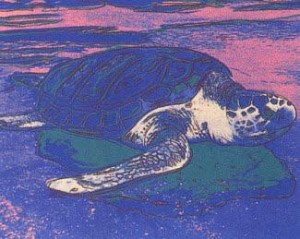 Oil abstract Painting - Turtle I by Warhol,Andy
