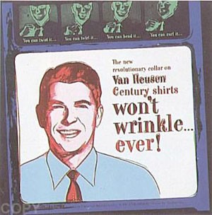 Oil abstract Painting - Van Heusen (Ronald Regan) by Warhol,Andy