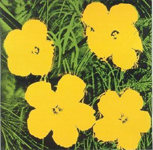 Oil abstract Painting - Yellow Flowers by Warhol,Andy