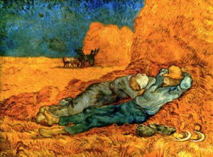 Oil Painting - After Millet   1889-90   Musee d'Orsay by Vincent ，Van Gogh