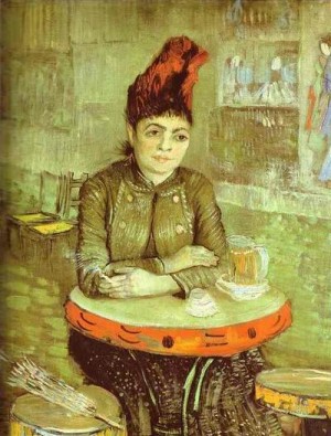 Oil still life Painting - Agostina Segatori Sitting in the Cafe du Tambourin, 1887 by Vincent ，Van Gogh