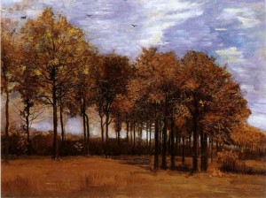 Oil landscape Painting - Autumn Landscape,1885 by Vincent ，Van Gogh