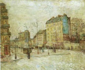 Oil still life Painting - Boulevard de Clichy, 1887 by Vincent ，Van Gogh