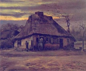 Oil still life Painting - Cottage, 1885 by Vincent ，Van Gogh