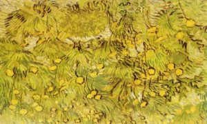 Oil still life Painting - Field of Yellow Flowers, 1889 by Vincent ，Van Gogh