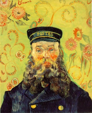 Oil still life Painting - Joseph-Etienne Roulin    1889 by Vincent ，Van Gogh