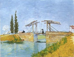Oil still life Painting - Langlois Bridge at Arles,1888 by Vincent ，Van Gogh