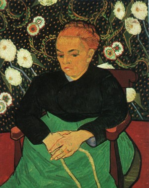 Oil still life Painting - Madame Roulin Rocking the Cradle, 1888 by Vincent ，Van Gogh