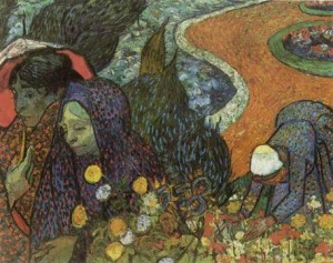 Oil garden Painting - Memory of the Garden at Etten, 1888 by Vincent ，Van Gogh