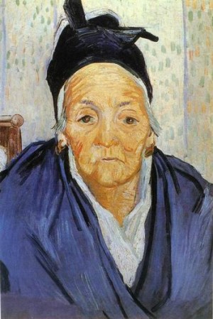 Oil woman Painting - Old Woman of Arles,1888 by Vincent ，Van Gogh